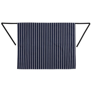 Pregača za kuhanje prugasta plava i bijela 760 x 920 mm - Bijela kuharska odjeća - Fourniresto